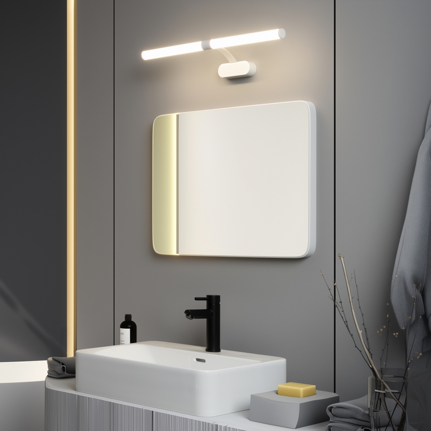 Brilagi - TUBEO Lampada LED 2 in 1 per specchio da bagno, 8 W, 230 V, 60 cm, IP44, bianco