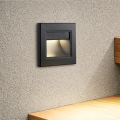 Brilagi - Lampada per scale LED STEP LIGHT LED/1,5W/230V IP44 nera
