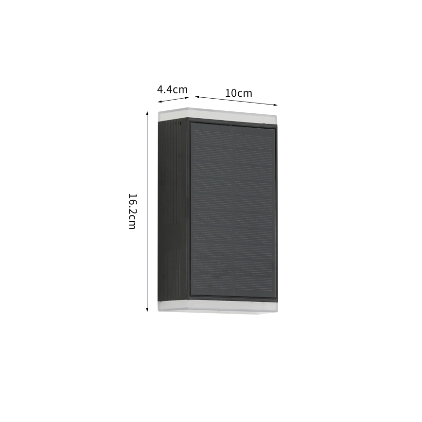 Brilagi - Lampada da parete solare a LED SUN GUARD LED/2W/3,7V 2000 mAh IP45