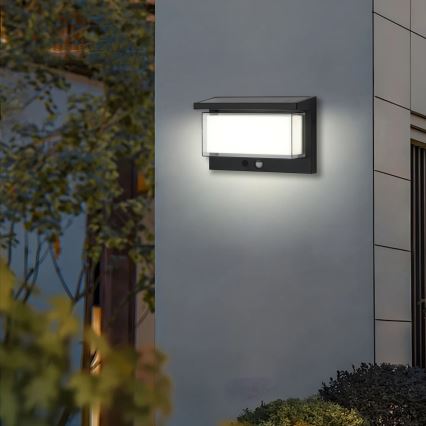 Brilagi - Lampada da parete solare LED con sensore SUN LUME LED/10W/3,7V 4000 mAh IP44