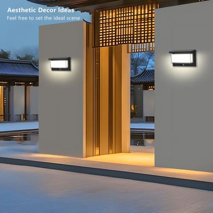 Brilagi - Lampada da parete solare LED con sensore SUN LUME LED/10W/3,7V 4000 mAh IP44