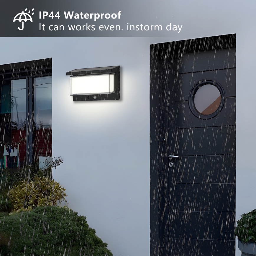 Brilagi - Lampada da parete solare LED con sensore SUN LUME LED/10W/3,7V 4000 mAh IP44