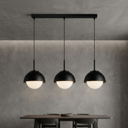 BRILAGI - Lampada sospesa a cavo COSMO 3xE27/60W/230V nera