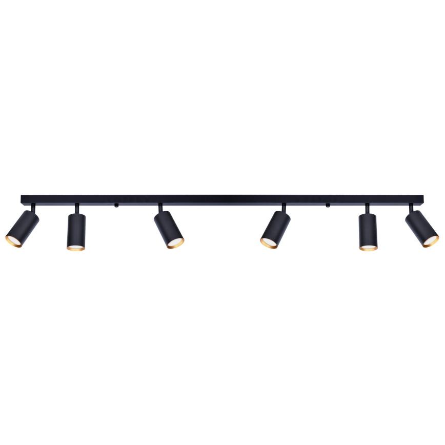 Brilagi - Faretto LED dimmerabile SELE 6xGU10/6,5W/230V 2700-6500K nero/oro
