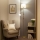 Brilagi - Lampadaire CERIA 1xE27/100W/230V + 1xE14/25W doré/beige