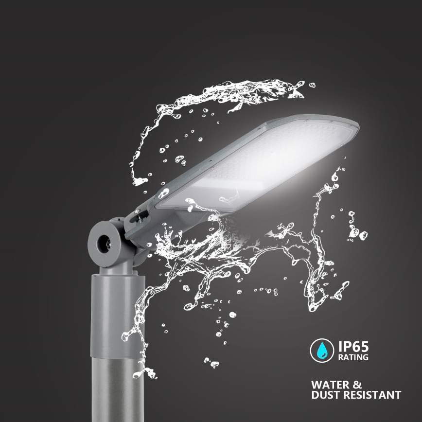 Brilagi - Lampadaire de rue LED URBANLIGHT 100W/230V gris IP65