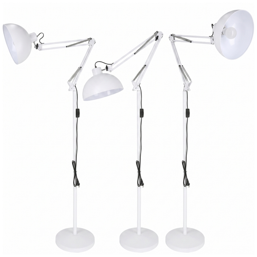 Brilagi - Lampadaire flexible TASKER 1xE27/60W/230V 157 cm blanc