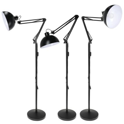 Brilagi - Lampadaire flexible TASKER 1xE27/60W/230V 157 cm noir