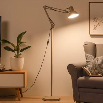 Brilagi - Lampadaire flexible TASKER 1xE27/60W/230V 184 cm beige