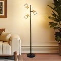 BRILAGI - Lampadaire HYGGE 3xE14/15W/230V bois/fumé