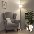 Brilagi - Lampadaire LED CERIA 1xE27/20W/230V Ø 25 cm gris/doré