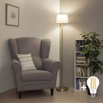 Brilagi - Lampadaire LED CERIA 1xE27/20W/230V Ø 25 cm gris/doré