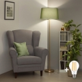 Brilagi - Lampadaire LED CERIA 1xE27/20W/230V Ø 45 cm vert/doré