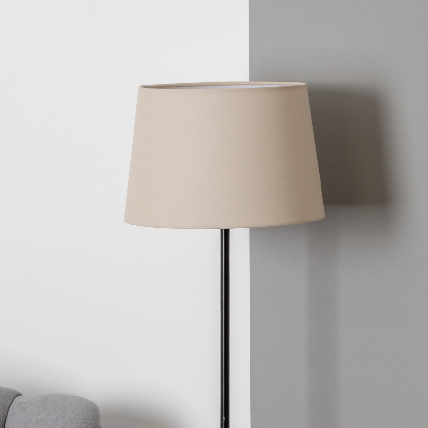 Brilagi - Lampadaire LED CERIA 1xE27/40W/230V Ø 30 cm beige/noir