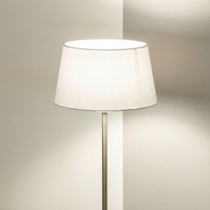 Brilagi - Lampadaire LED CERIA 1xE27/40W/230V Ø 30 cm blanc/chrome mat