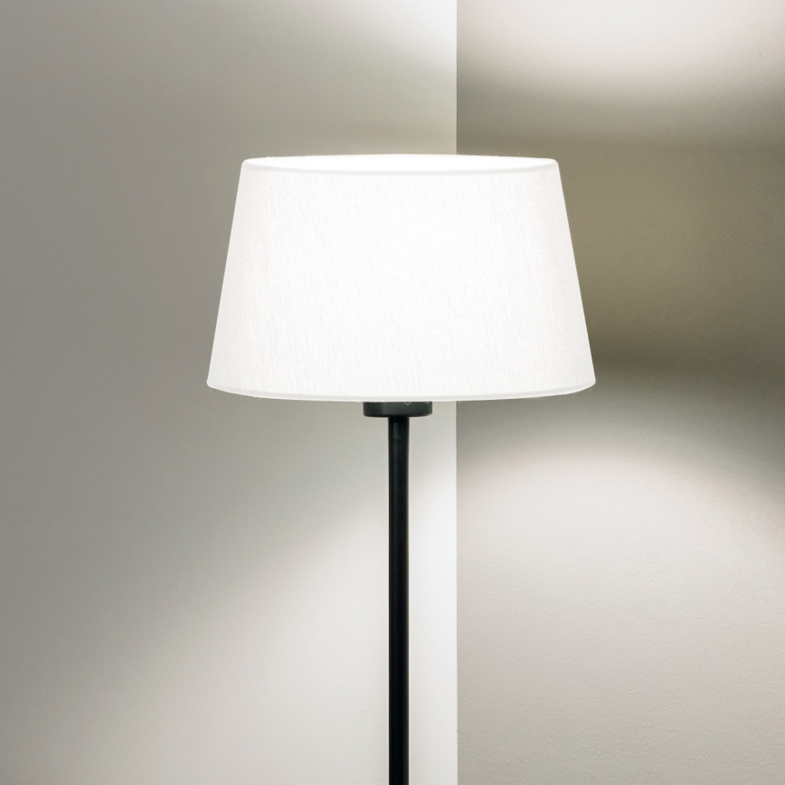 Brilagi - lampadaire LED CERIA 1xE27/40W/230V Ø 30 cm blanc/noir