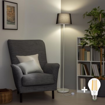 Brilagi - lampadaire LED CERIA 1xE27/40W/230V, Ø 30 cm, noir/blanc