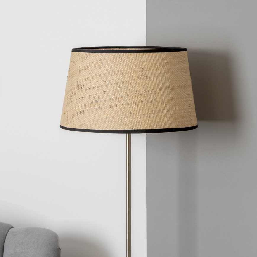 Brilagi - Lampadaire LED CERIA 1xE27/40W/230V, Ø 35 cm, beige/chrome mat
