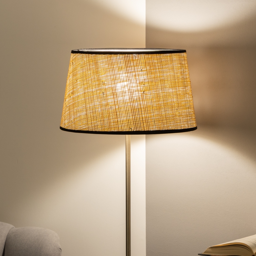 Brilagi - Lampadaire LED CERIA 1xE27/40W/230V, Ø 35 cm, beige/chrome mat