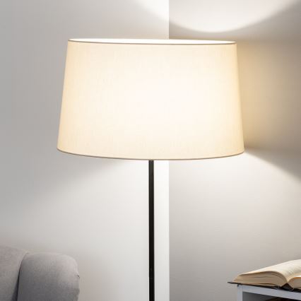 Brilagi - Lampadaire LED CERIA 1xE27/40W/230V Ø 45 cm beige/noir