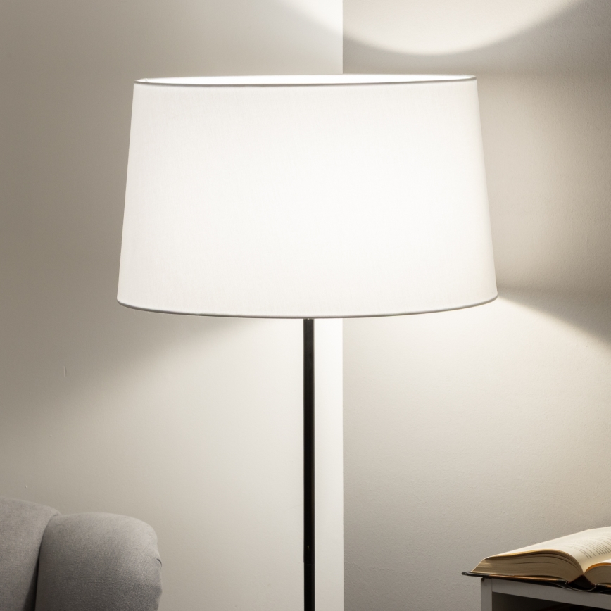 Brilagi - Lampadaire LED CERIA 1xE27/40W/230V Ø 45 cm blanc/noir