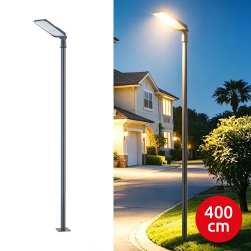 Brilagi - Lampadaire LED de rue extérieur avec mât articulé 4 m URBANLIGHT LED/100W/230V anthracite IP65