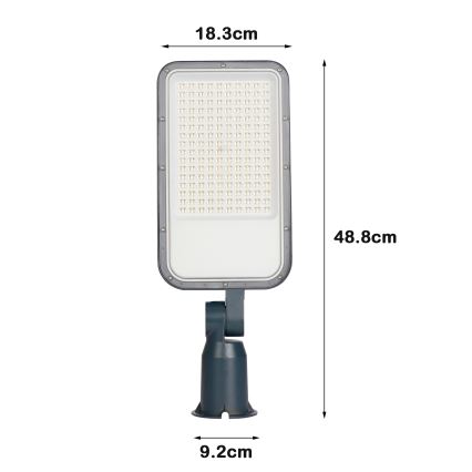 Brilagi - Luminaire LED de voirie extérieur orientable URBANLIGHT LED/100W/230V anthracite IP65