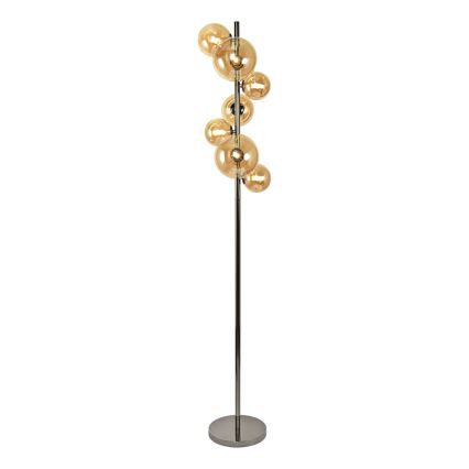 Brilagi - Lampadaire LED MILLA 7xG9/3W/230V, finition chrome noir/doré