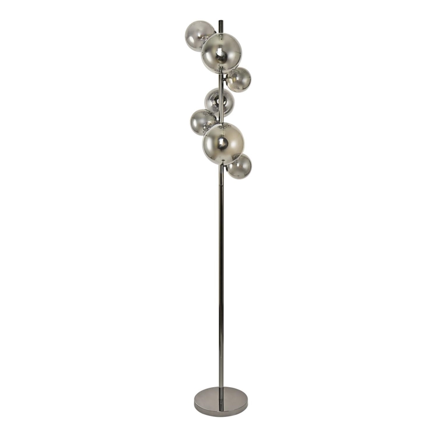 Brilagi - Lampadaire LED MILLA 7xG9/3W/230V noir chromé/fumé