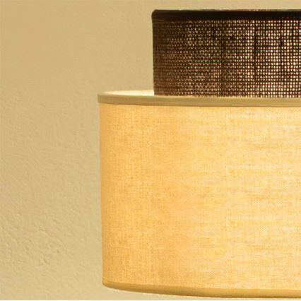 Brilagi - Lampadaire LED Style Boho 1xE27/15W/230V crème/marron