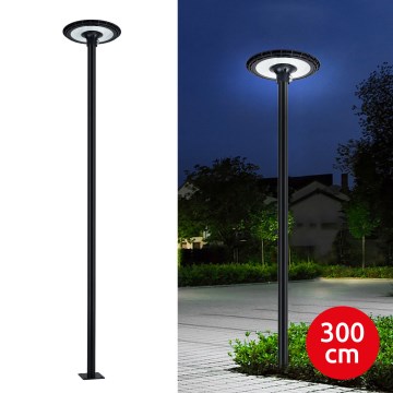 Brilagi - Lampadaire LED sur mât de 3 m URBANSPARK LED/120W/230V noir IP65