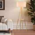 BRILAGI - Lampadaire NORDIC WAVE 1xE27/15W/230V bois/lin