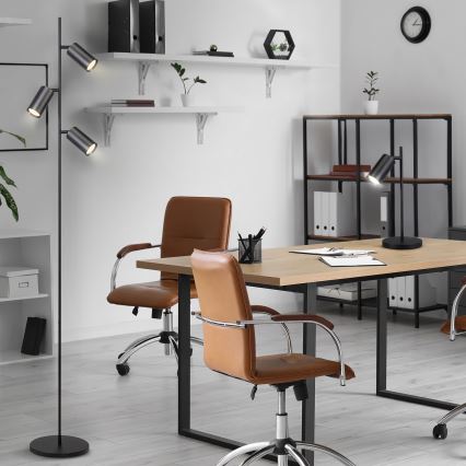 Brilagi - Lampadaire SELE 3xGU10/30W/230V noir