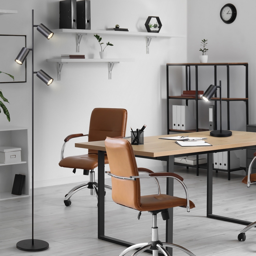 Brilagi - Lampadaire SELE 3xGU10/30W/230V noir