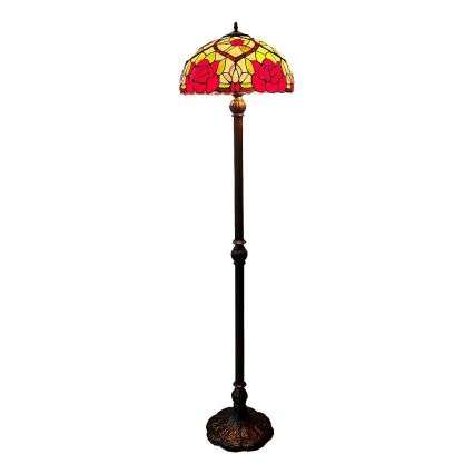 Brilagi - lampadaire Tiffany en vitrail GARLAN 2xE27/60W/230V