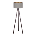 Brilagi - Lampadaire VELVET 1xE27/60W/230V wenge/gris