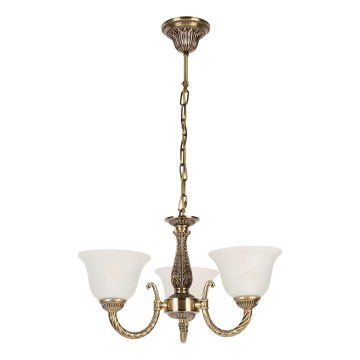 Brilagi - Lampadario a catena CLASSIC 3xE14/10W/230V ottone