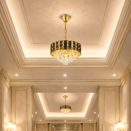 Brilagi - Lampadario a catena CRISTAL 5xE14/40W/230V Ø 38 cm