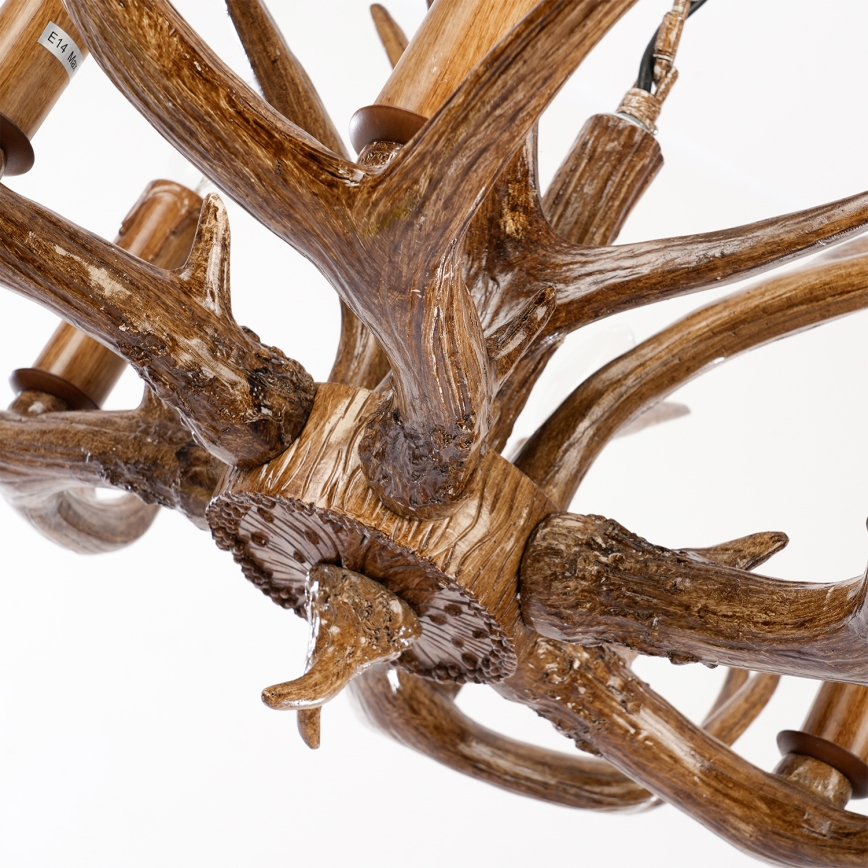 Brilagi - Lampadario a catena DEER 6 x E14 / 10 W / 230 V Ø 70 cm