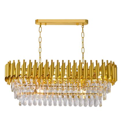 Brilagi - Lampadario a catena ECLIPSE 10xE14/10W/230V 78x28 cm dorato