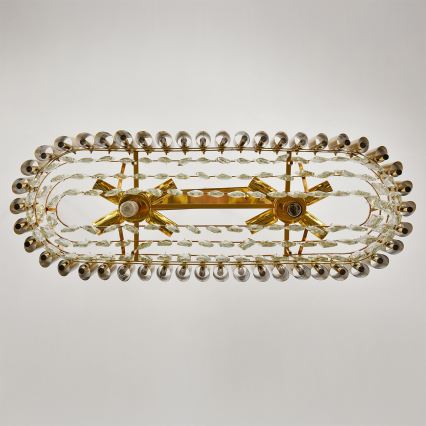 Brilagi - Lampadario a catena ECLIPSE 10xE14/10W/230V 78x28 cm dorato
