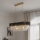 Brilagi - Lampadario a catena ECLIPSE 10xE14/10W/230V 78x28 cm nero/oro