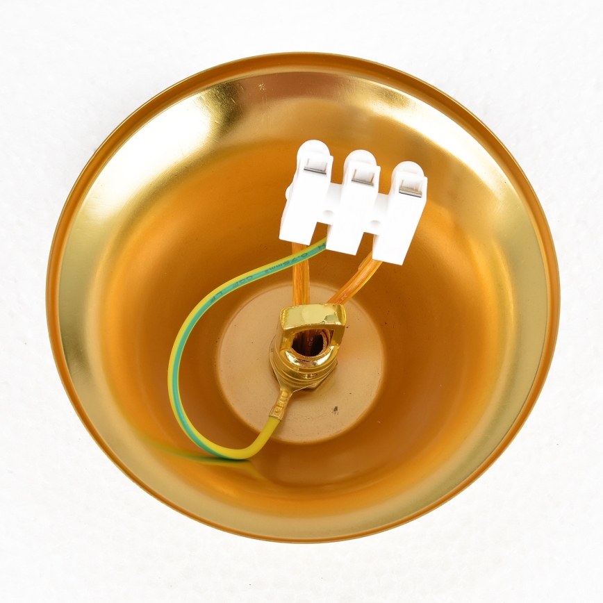 Brilagi - Lampadario a catena ECLIPSE 7xE14/10W/230V Ø 48 cm nero/oro