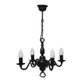 Brilagi - Lampadario a catena IMPERO 4xE14/60W/230V nero