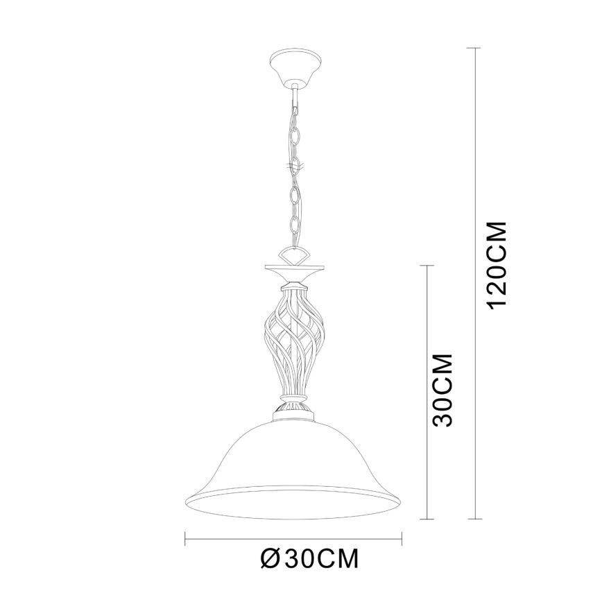 Brilagi - Lampadario a catena NOSTALGIA 1xE27/60W/230V