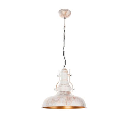 Brilagi - Lampadario a catena PYRONIC 1xE27/40W/230V Ø 32 cm colore crema con patina