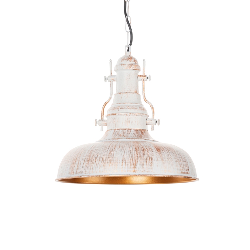 Brilagi - Lampadario a catena PYRONIC 1xE27/40W/230V Ø 32 cm colore crema con patina