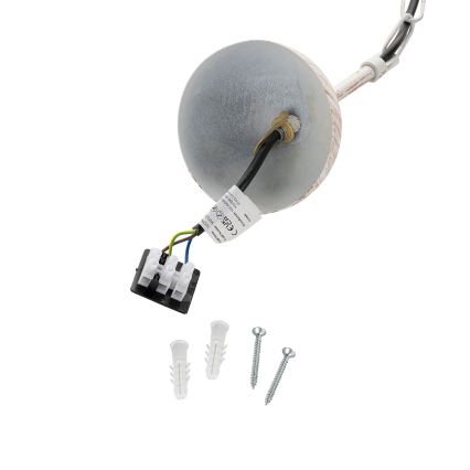 Brilagi - Lampadario a catena PYRONIC 1xE27/40W/230V Ø 32 cm colore crema con patina