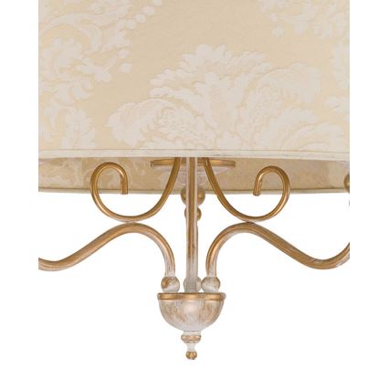 Brilagi - Lampadario a catena SONIA 3xE27/15W/230V Ø 56 cm crema/patina