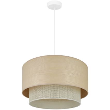 Brilagi - Lampadario a cavo ARIZONA BOHO 1xE27/15W/230V diam. 45 cm beige/bianco